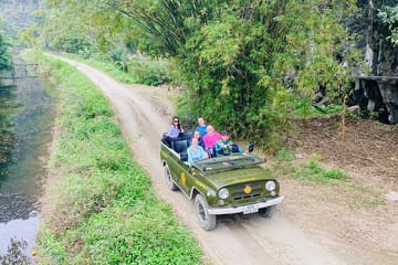 Ninh Binh Adventure Tour from Hanoi in Army Jeep