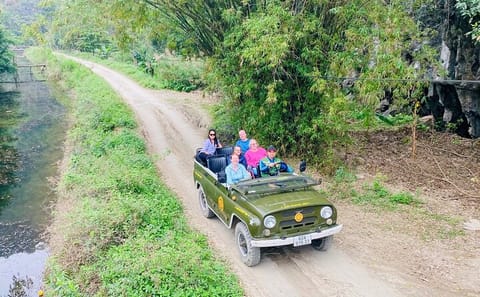 Ninh Binh Adventure Tour from Hanoi in Army Jeep