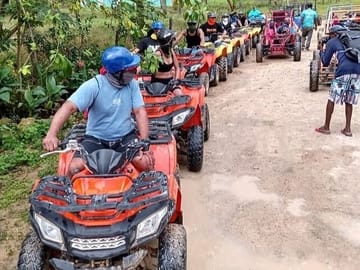 ATV adventure on mud roads in Punta Cana. Assured fun and adrenaline