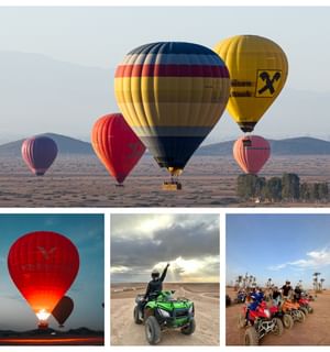 Marrakech Hot Air Balloon Flight & Quad Tour to the Palm Grove