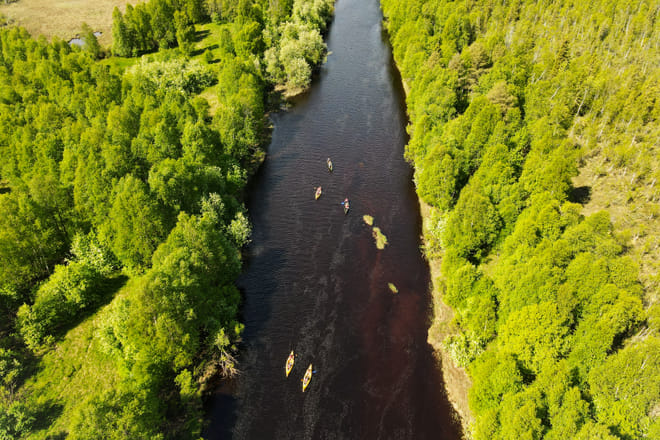 Canoeing in Lapland