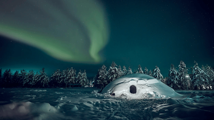 Aufregende Schnee-Iglu-Unterkünfte