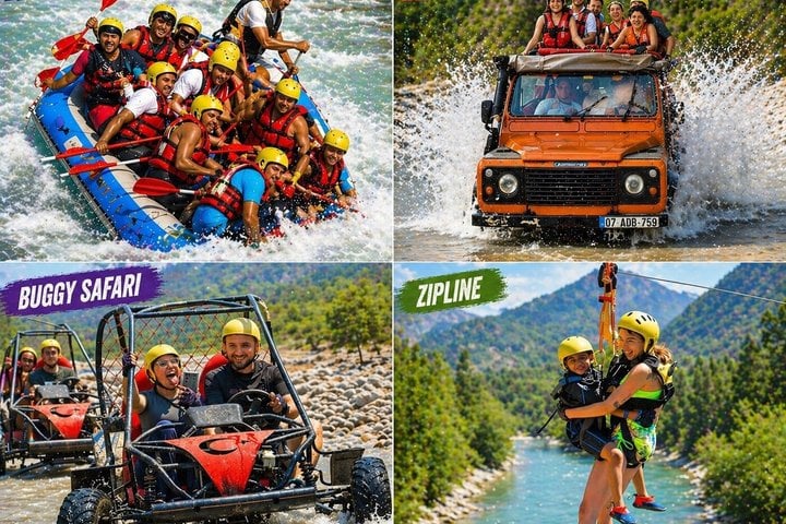 Side Super Combo 4-in-1: Rafting, Jeep Safari, Buggy & Zipline 6