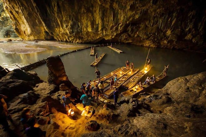 Tham Lod Cave & Pre-Historical Tomb & Bamboo Bridge photo 3