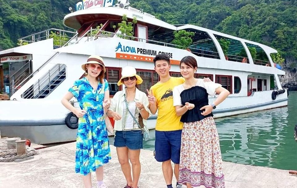Alova Premium Cruise 1 Day Halong Bay, Buffet Lunch & Kayaking