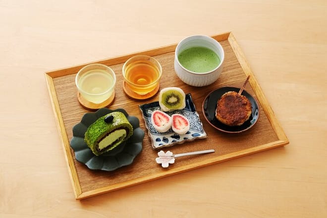 Japanese Sweets and Tea Experience with Local Supermarket Visit
