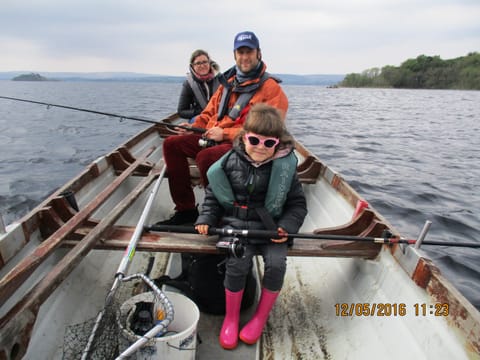 Wild brown trout fishing on Lough Corrib, single fisherman. Galway. Private guided.