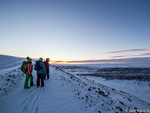Mt. Hverfjall volcano sunrise Hike , photo 6