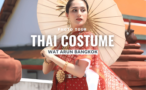 Thai Costume Walking Tour at Wat Arun in Bangkok
