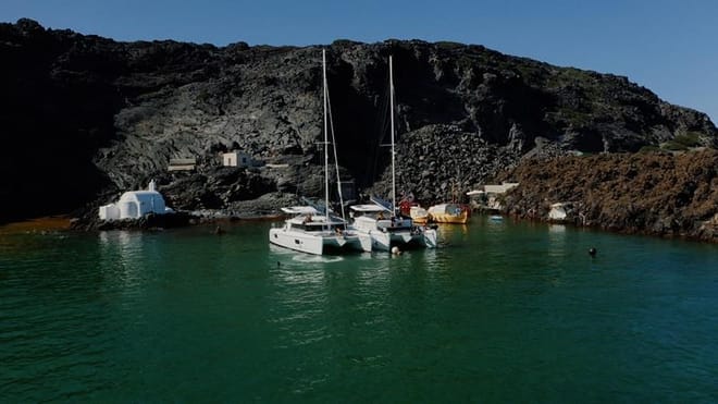 Beautiful Day: A Catamaran Semi-Private Santorini Cruise  photo 6