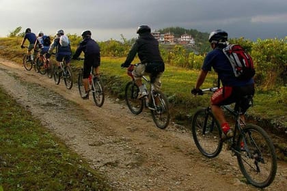 Mountain Biking Day Trip to Surrounding Hill near Kathmandu