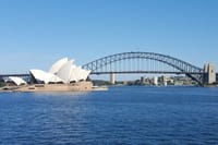 from lookout on tour in Sydney