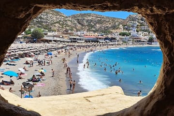 Private Tour to South Crete and Hippies Caves from Heraklion