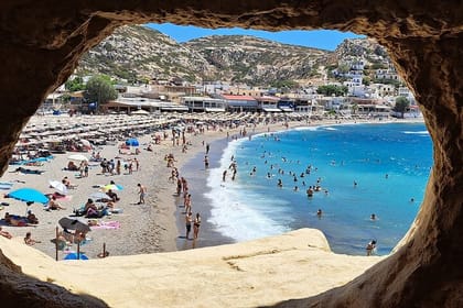 Private Tour to South Crete and Hippies Caves from Heraklion
