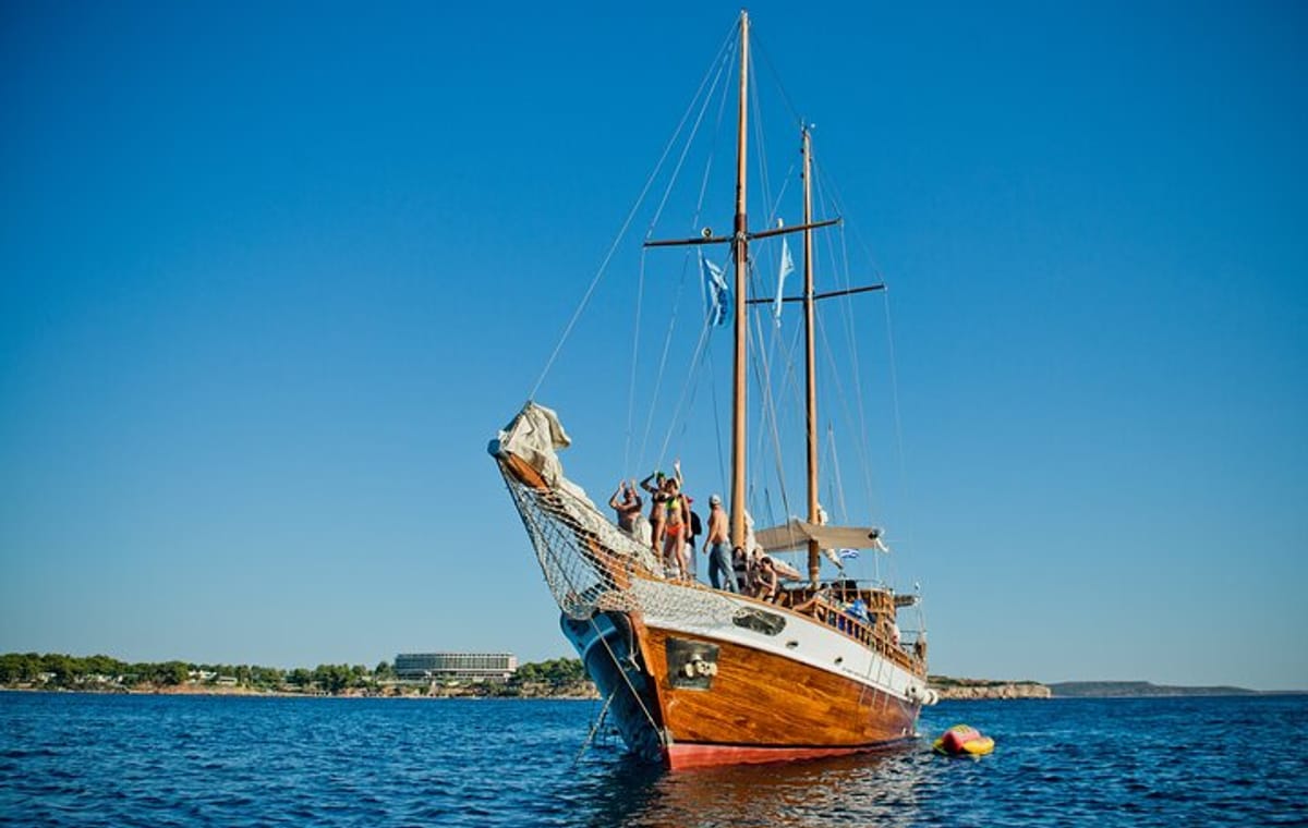 Athens: All Day Cruise to Agistri Moni Aegina with Lunch & Drinks