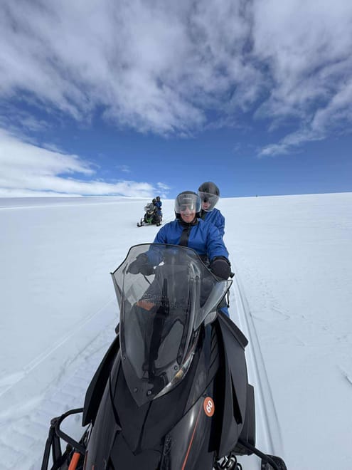 Snowmobile on Langjökull Glacier - Meet us in Husafell photo 4