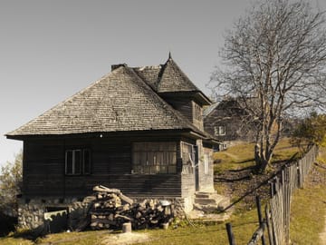 Old houses from mountain villages