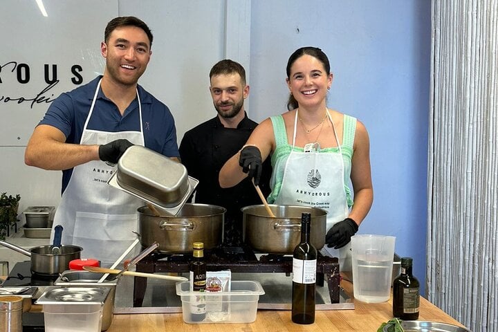Santorini Private Cooking Class and Island Tour Experience 10