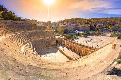 Private Amman City Sightseeing with Optional Arabic Mezze Lunch and Turkish Bath