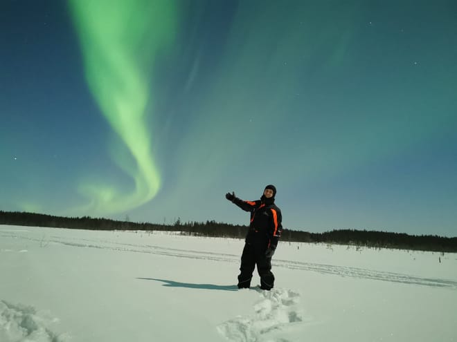 Northern Lights Sledge Ride 8