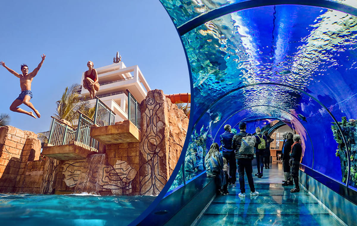 Dubai Atlantis Aquaventure Water Park with Lost Chambers Tour with Private Transfers