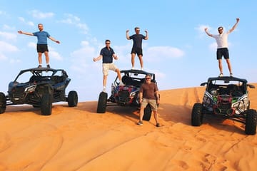 Premium Desert Safari with Dune Buggy, Camel Ride, and BBQ in Dubai