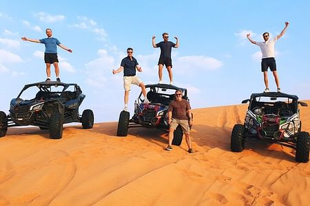 Luxury Desert Safari: Dune Buggy, Camel Ride, Sandboarding & BBQ Dinner