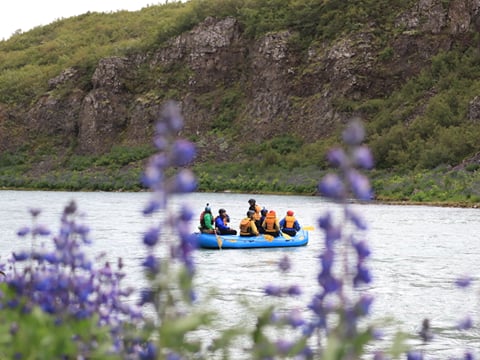 Rafting on the Hvítá river