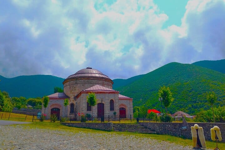 Sheki-temple-church-Round Temple Sheki-dairevi mebed-Sheki tour