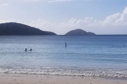 Private Island Drive with Sapphire Beach Stop