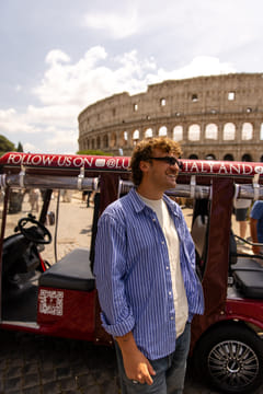 Rome: Gourmet and Panoramic Golf Cart Tour