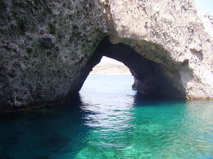 The sea caves of Antiparos