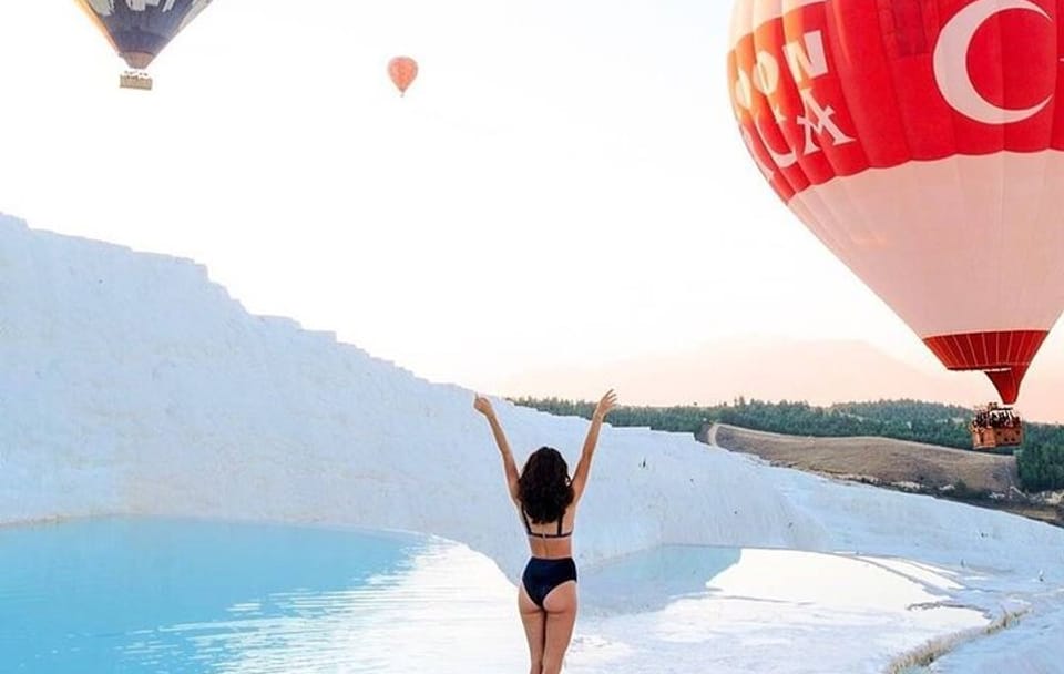 Pamukkale tour w. Entrance, Lunch & Transfer from Kemer