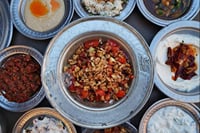 Traditional Turkish Dinner Feast in a Local Restaurant  9