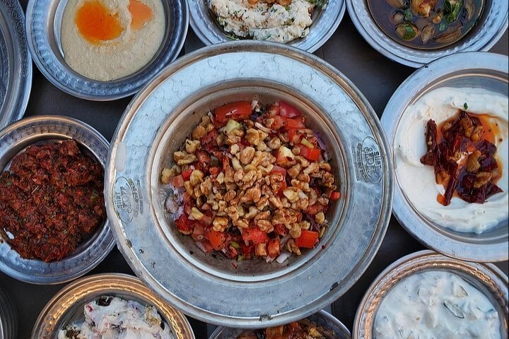 Traditional Turkish Dinner Feast in a Local Restaurant 9