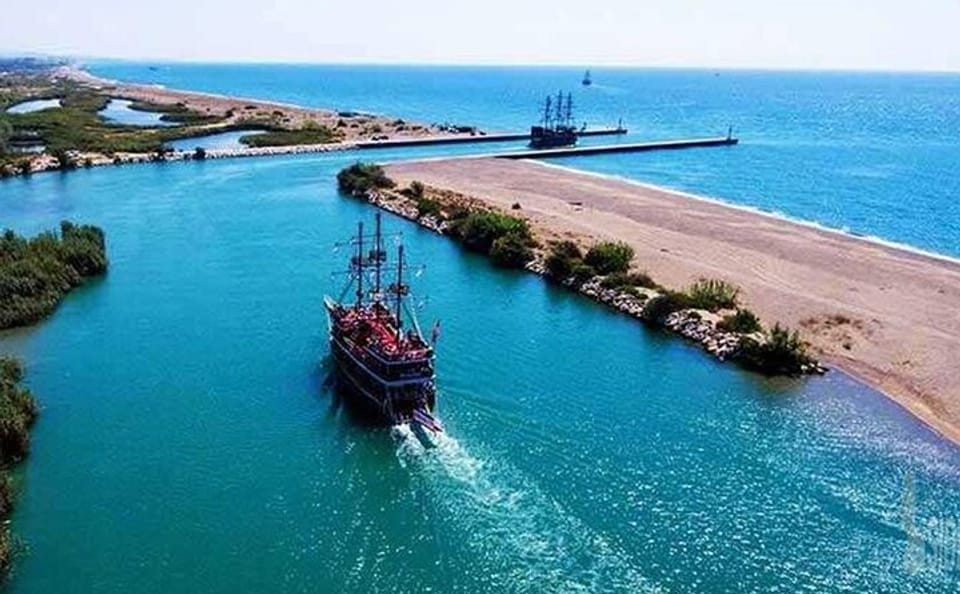 Manavgat River Boat Trip with Waterfall and Bazaar Visit