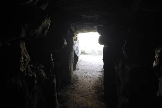 Inside the West Kennet Long Barrow