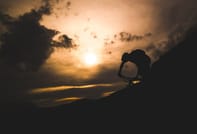 Sunset snow mounain bike tour