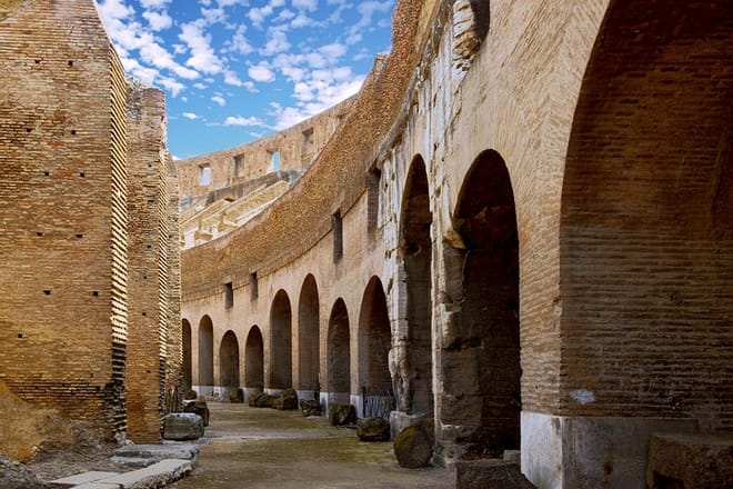 view of Colosseum in Rome