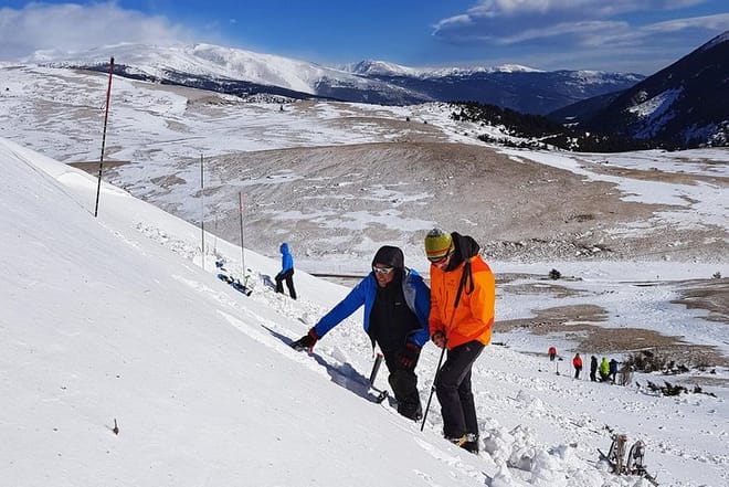 Estimating the snow depth for the snow shelter.