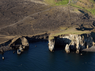 Valahnúkar cliff
