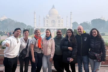 Agra Overnight Tour with Taj Mahal Sunrise and Sunset Views