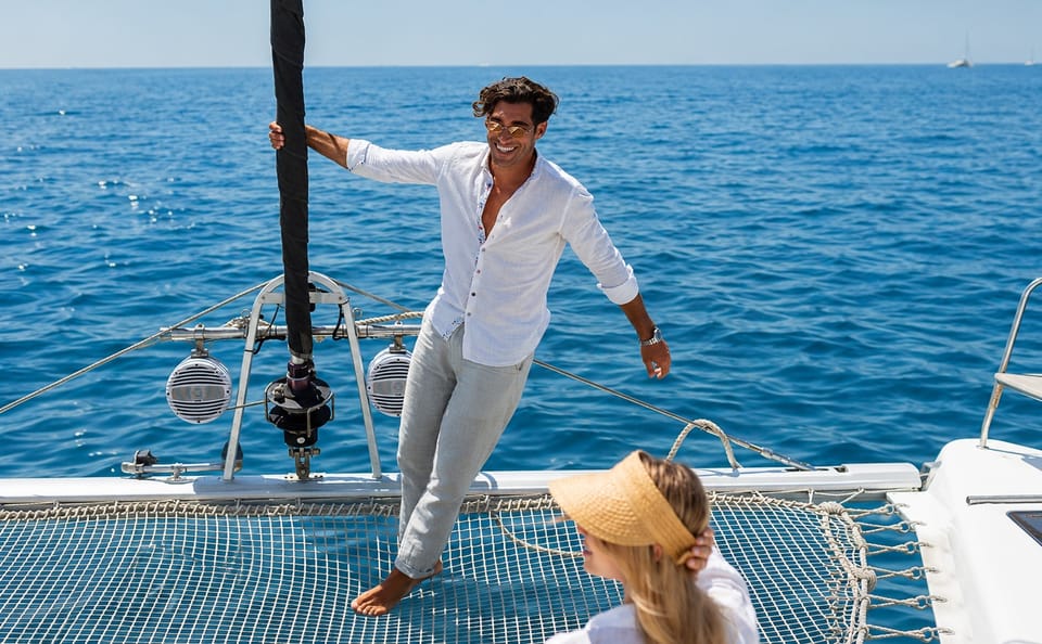 Athens Private Catamaran Cruise, Greek Cuisine & Hotel Transfers