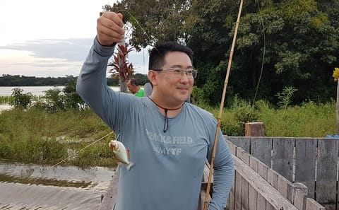 Piranha Fishing and Alligator Watching on the Solimoes River
