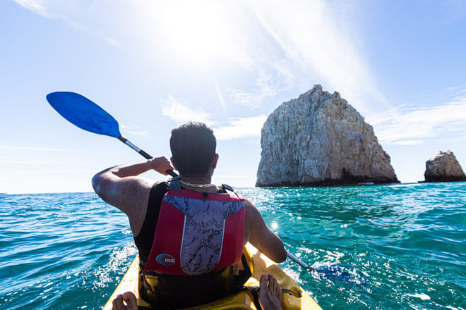 Kayak cabo san lucas arch lands end sea of cortez kayaking tour los cabos adventure mexico sea expedition