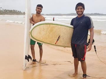 Surfing Experience on Unawatuna Beach in Sri Lanka