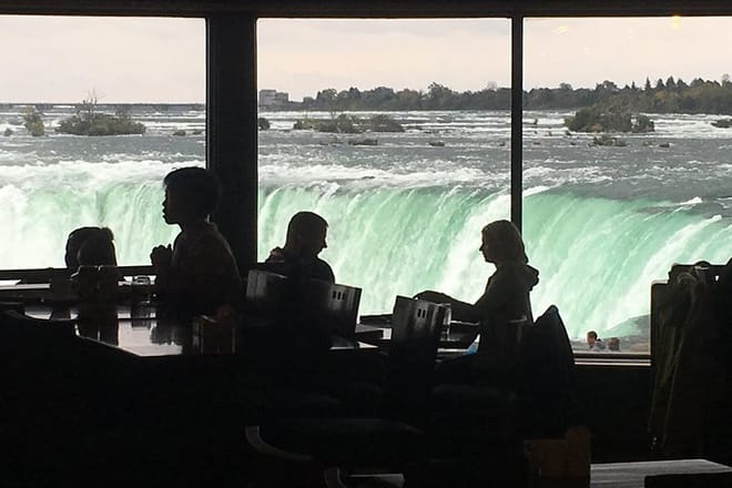 Helicopter Ride Over The Falls and Sit down Meal at Elements located on Falls