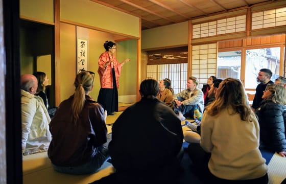 In Heritage home the Sando-Tea, Flowers, Shodo—deeply embody