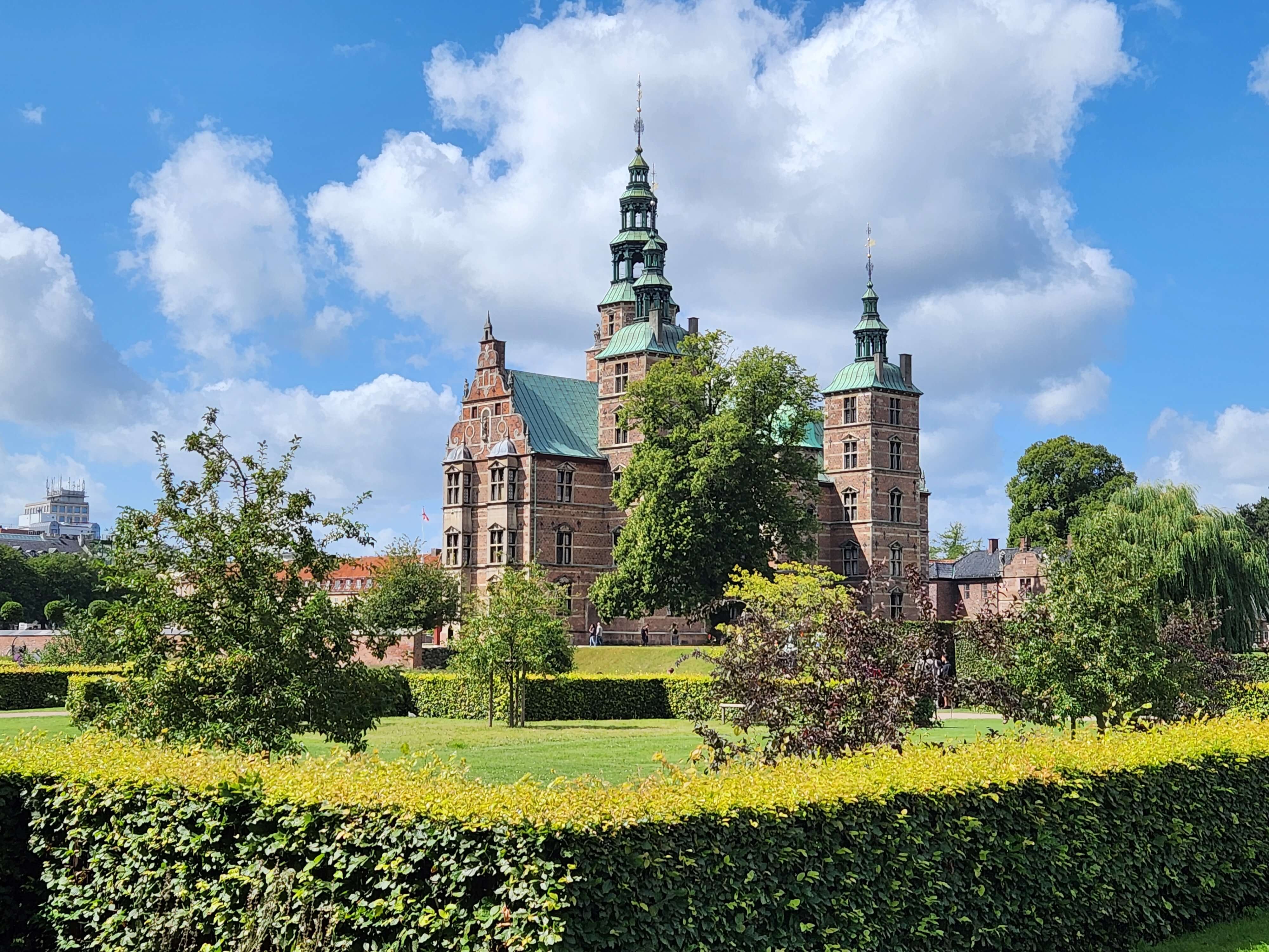 View of Rosenborg Castle, walking tour in Kings garden