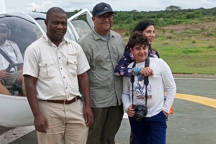 15 minutes scenic helicopter flight above Victoria Falls-Zimbabwe